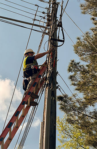 Local Electrician Installing Power